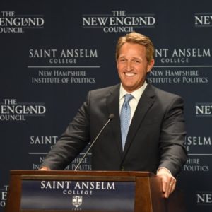 Jeff Flake’s Throwdowns on Donald Trump Brought NH Audience to Its Feet