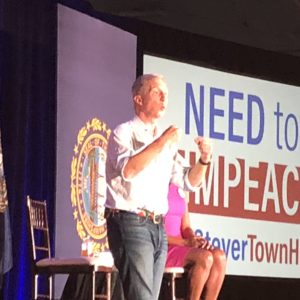 Tom Steyer Talks Impeachment, Politics–and Puppies–at N.H. Town Hall