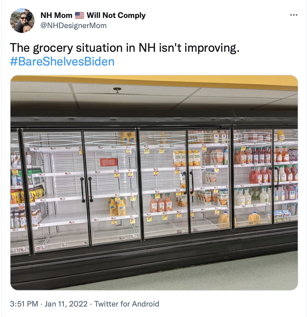 NH Grocery Store Shelves Looking Bare as Prices Rise NH Journal
