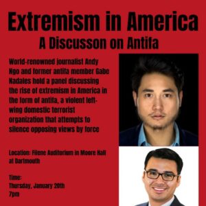 Antifa Threatens to Disrupt Dartmouth Appearance by Conservative Journo