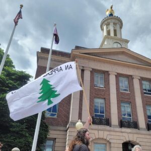 Libertarians Gather to Protest Nashua’s Pine Tree Flag Ban