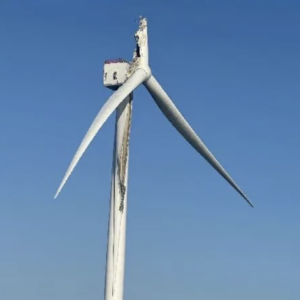 Shattered Wind Turbine Sign of Trouble Ahead for Green New Deal Dems