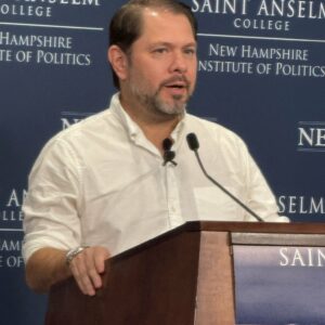 Gallego Tough on Dems’ National Brand, Soft on FITN During NH Visit